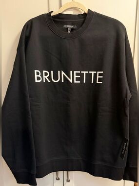 Brunette the Label Black Sweatshirt Size XL-XXL NWT